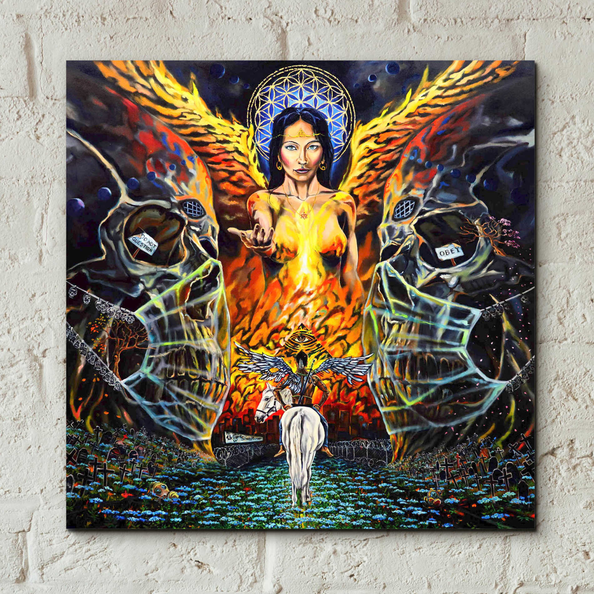 Epic Art 'Fallen Angel ' by Jan Kasparec, Acrylic Glass Wall Art