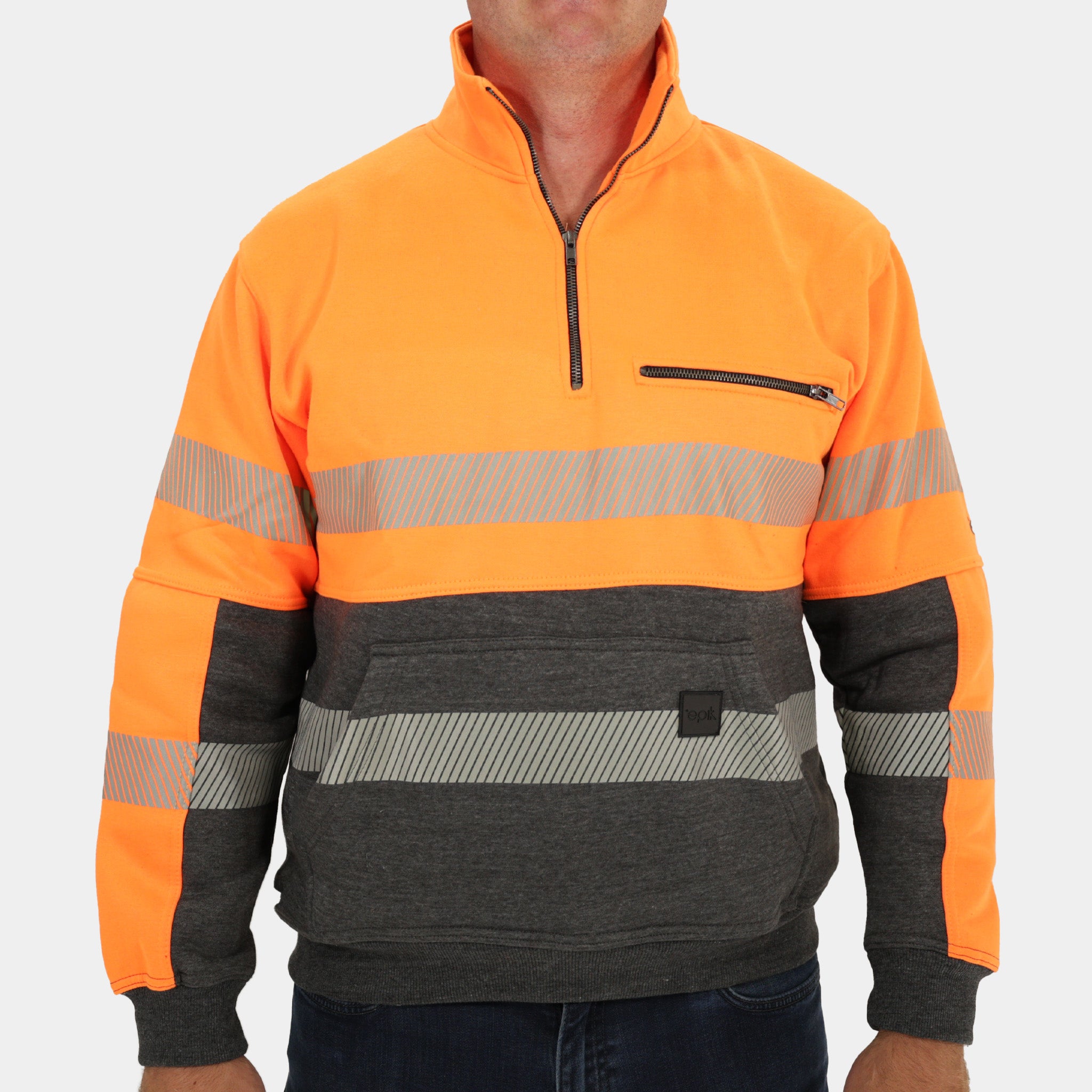 Peak 2.0 Quarter Zip Sweater - Hi Vis ANSI Class 2 Pull Over