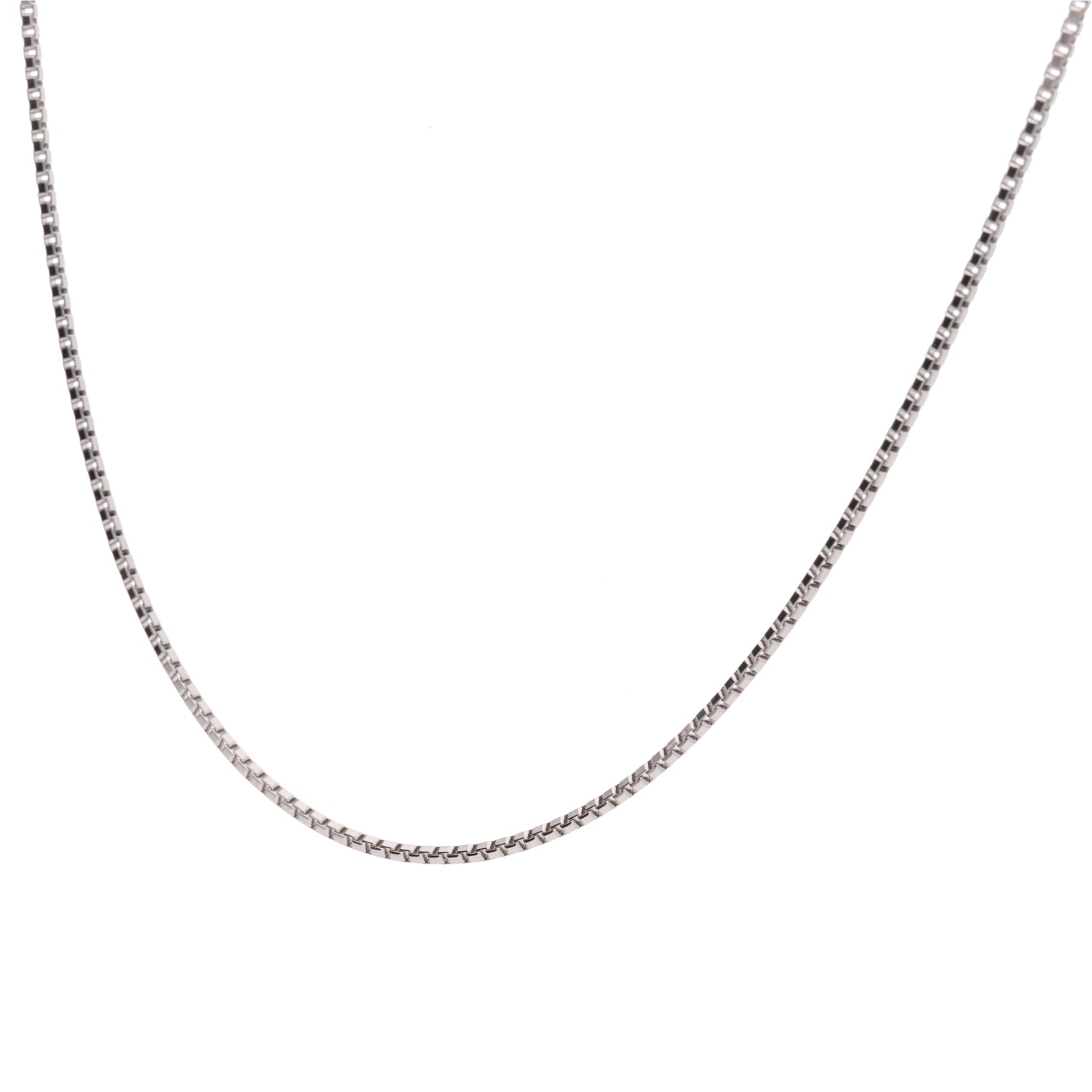 ベネチアン チェーン PT850 プラチナ チェーン 幅0.7mm 45cm 長さ調整