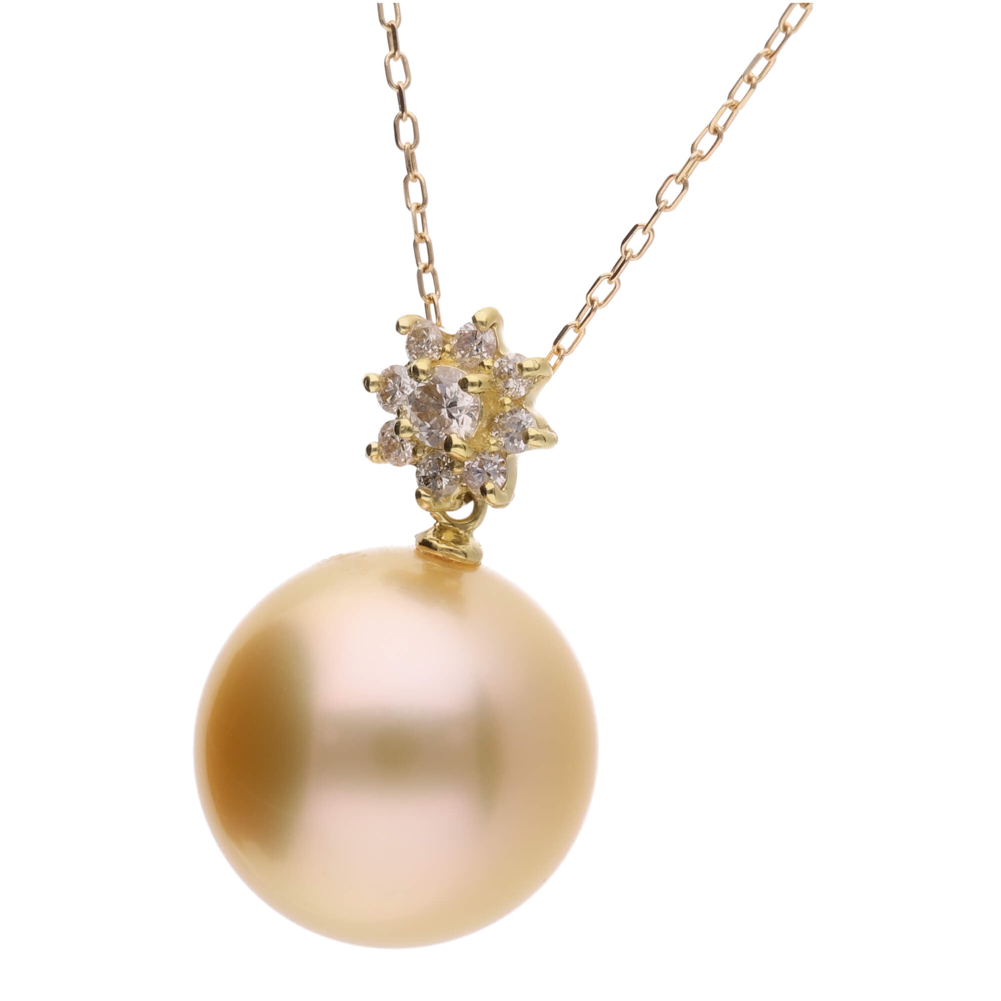 星華】ゴールデンパール（南洋 白蝶真珠）12.0mm ラウンド系｜天然