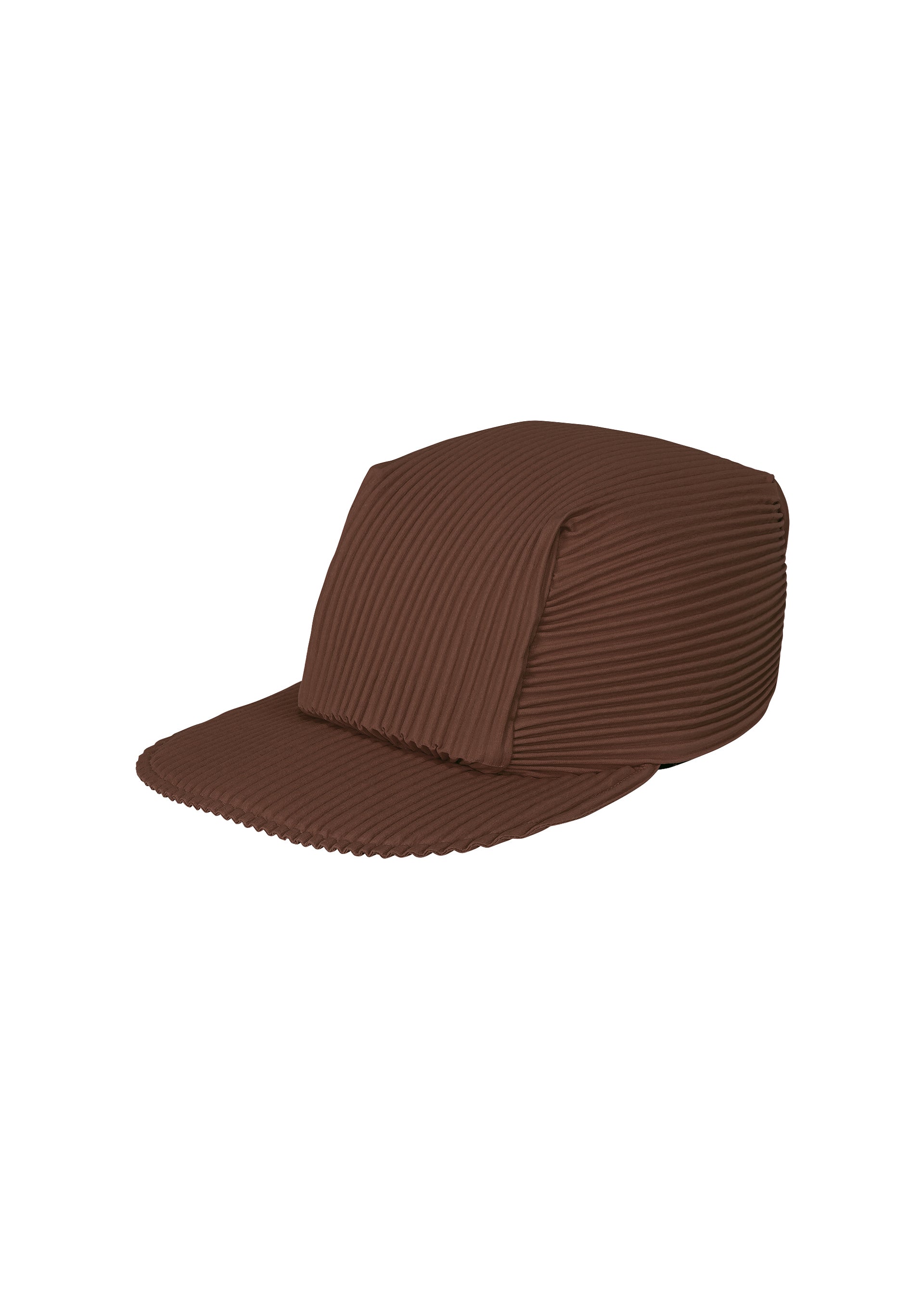 PLEATS CAP Cap Chocolate Brown – ISSEY MIYAKE EU