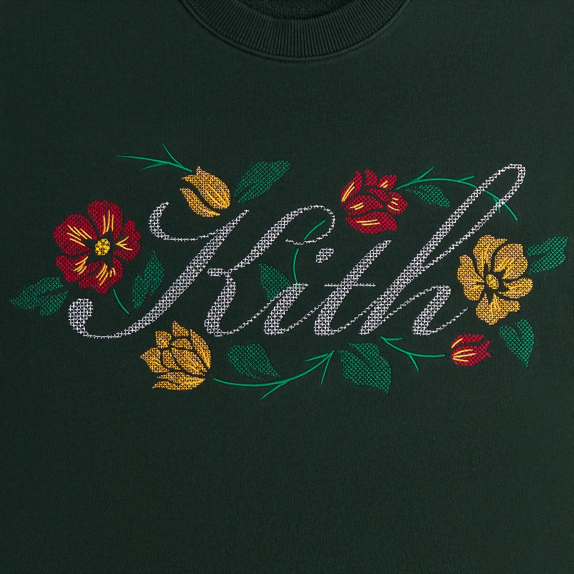 Kith Floral Script Nelson Crewneck - Stadium – Kith Europe
