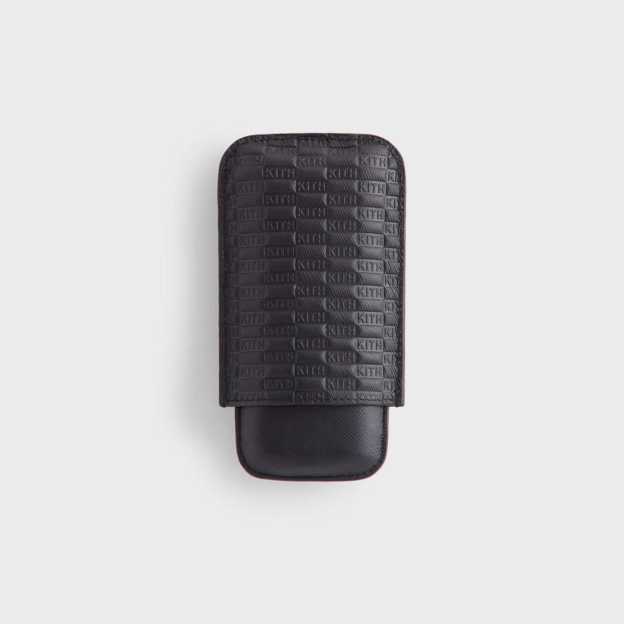Kith Monogram Saffiano Leather Cigar Case - Black – Kith Europe