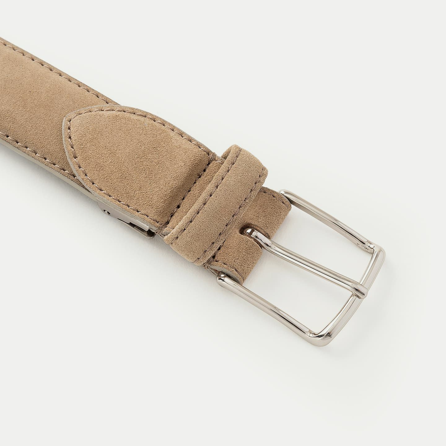 スエード ベルト - Silver / Beige - | ETiAM