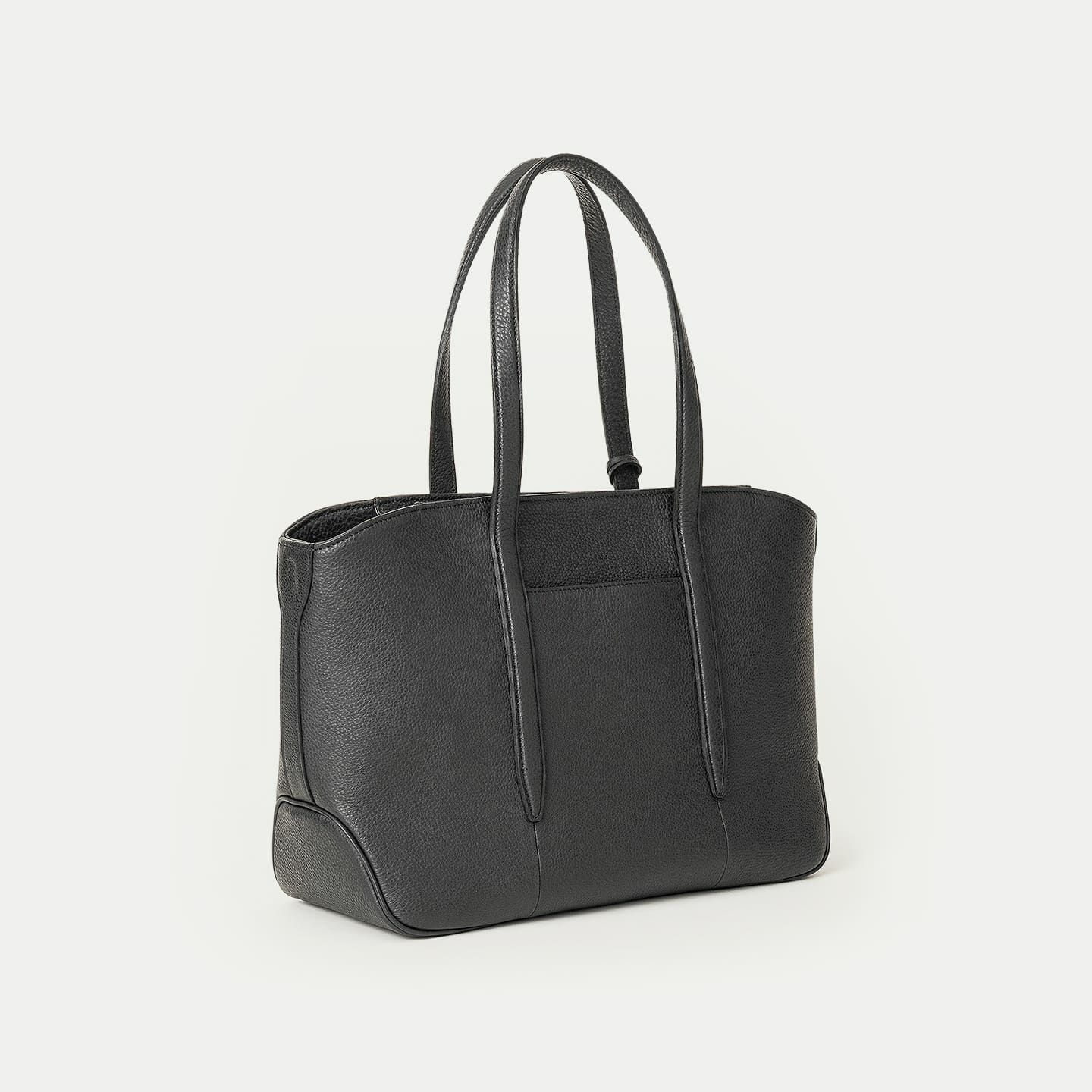 シュリンク ファスナートートバッグ（S）《Flexi》 - Black - | ETiAM