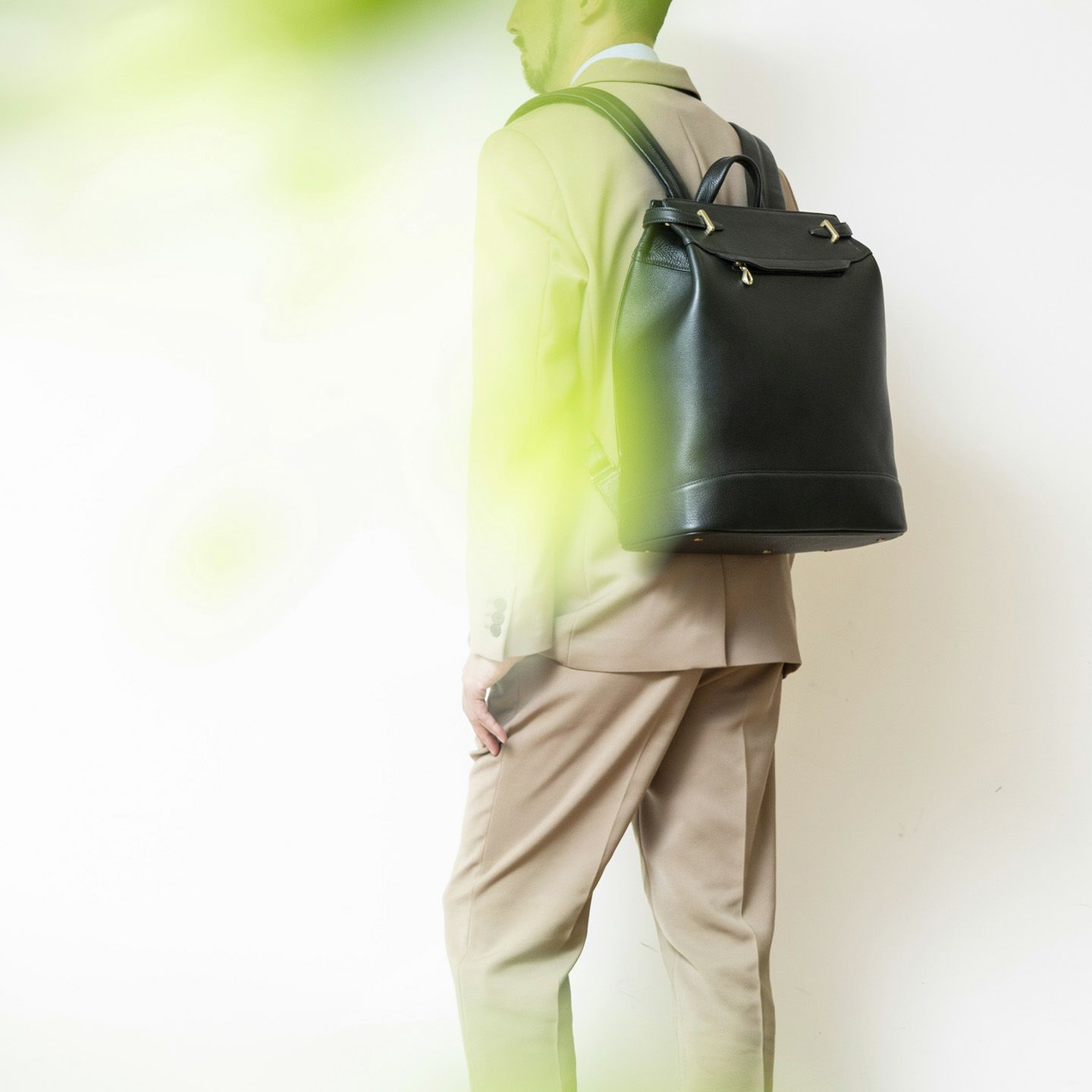 シュリンク サイドベルトバックパック《Integrate》 - British Green