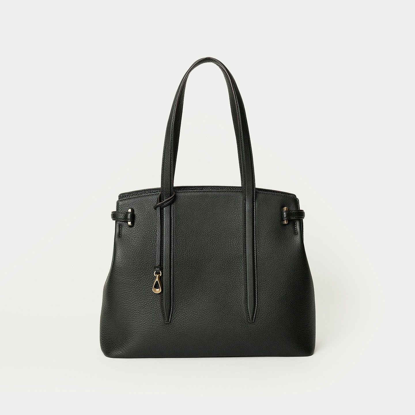 シュリンク ファスナートートバッグ（L）《Flexi》 - Black - | ETiAM