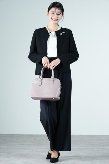 UNITED ARROWS green label relaxing ノーカラーツイードジャケット