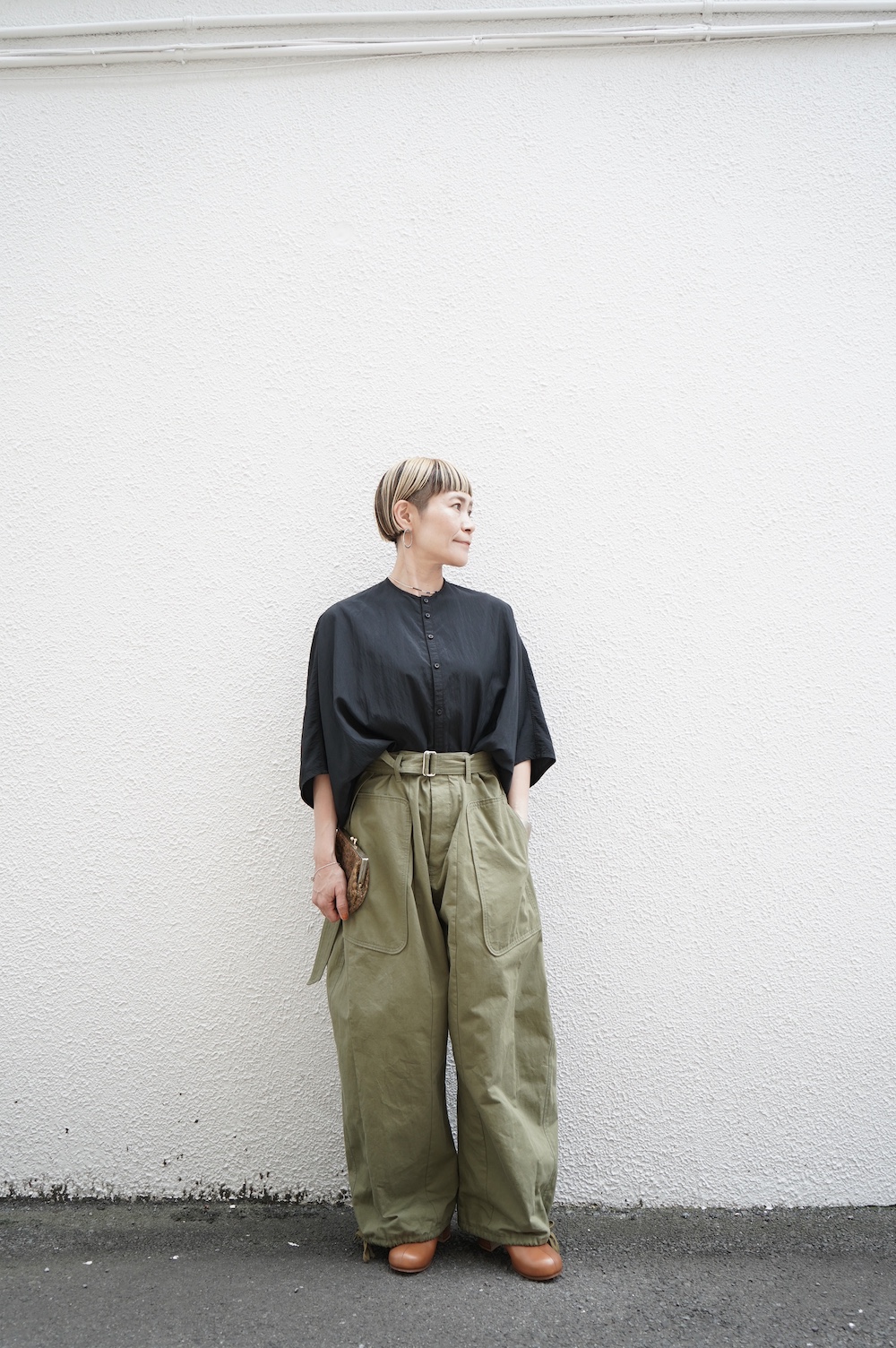 NATIVE VILLAGE ”NO,4/Rustle of trees” ダーツカーゴパンツ annabelle