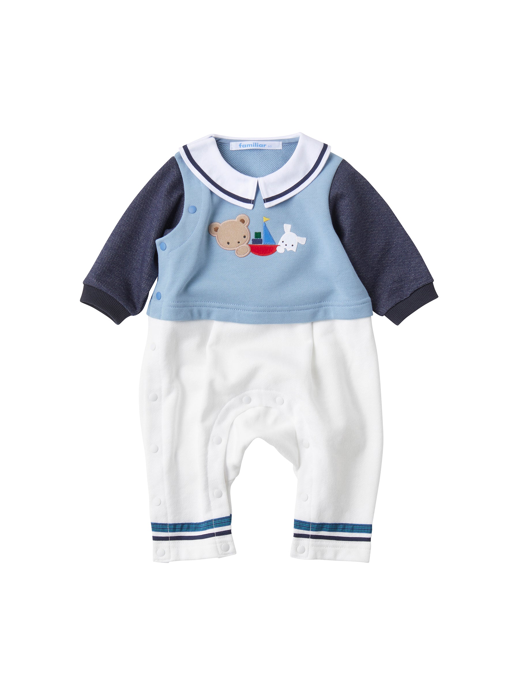 Familiar ロンパース(80)スタイなし Familiar ロンパース(80)スタイ