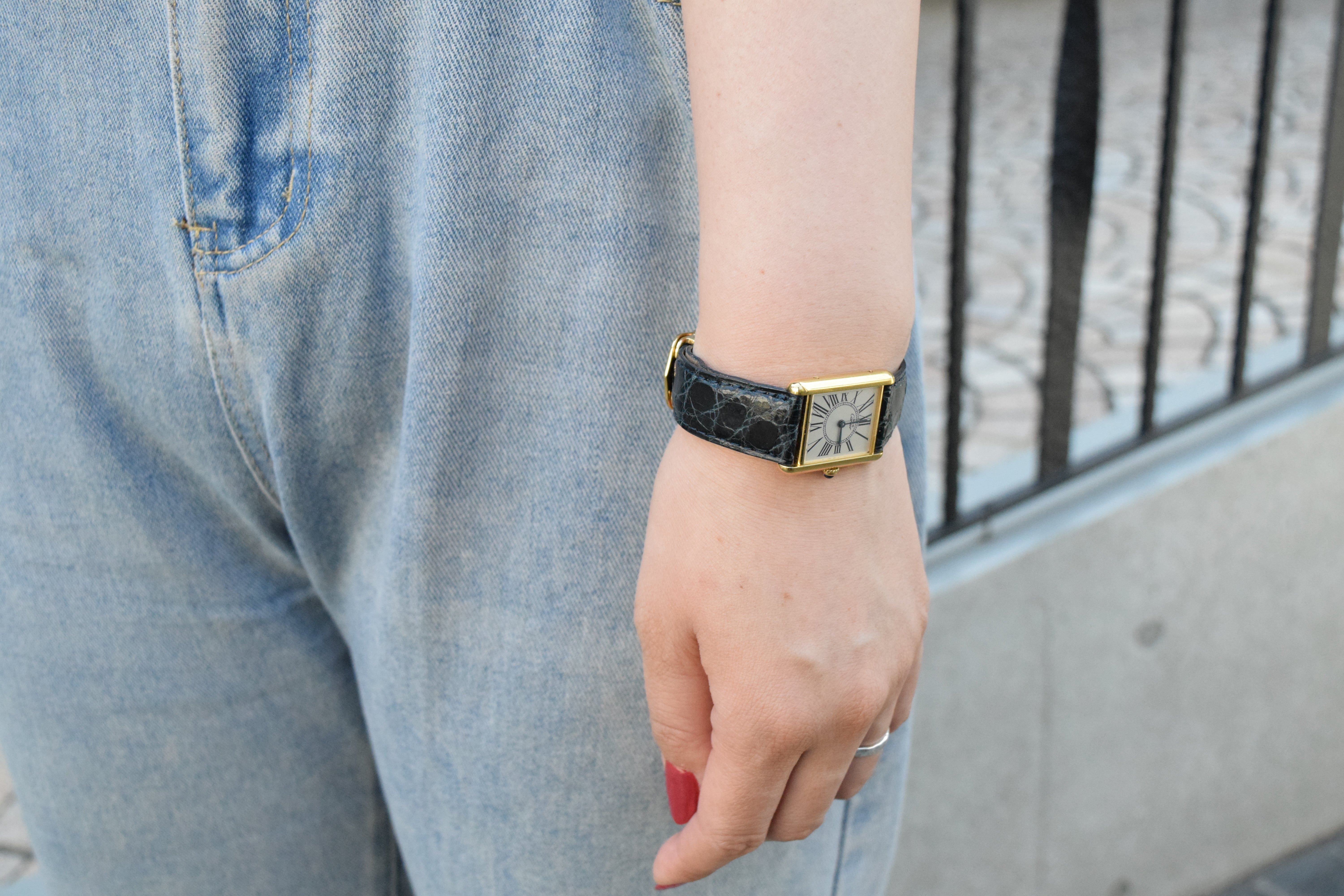 CARTIER カルティエ マストタンク LMサイズ オパラン クォーツ