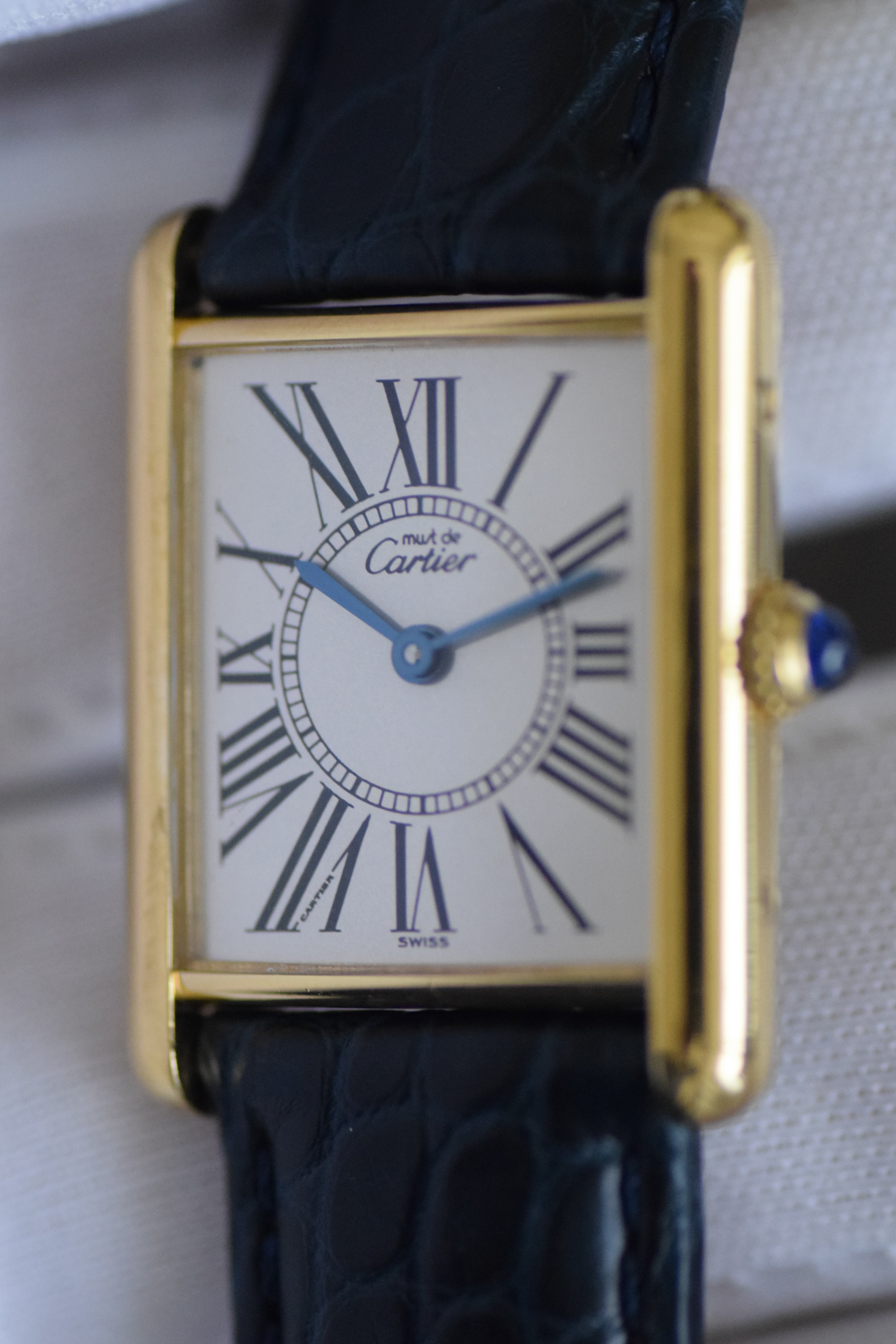 CARTIER カルティエ マストタンク LMサイズ オパラン クォーツ