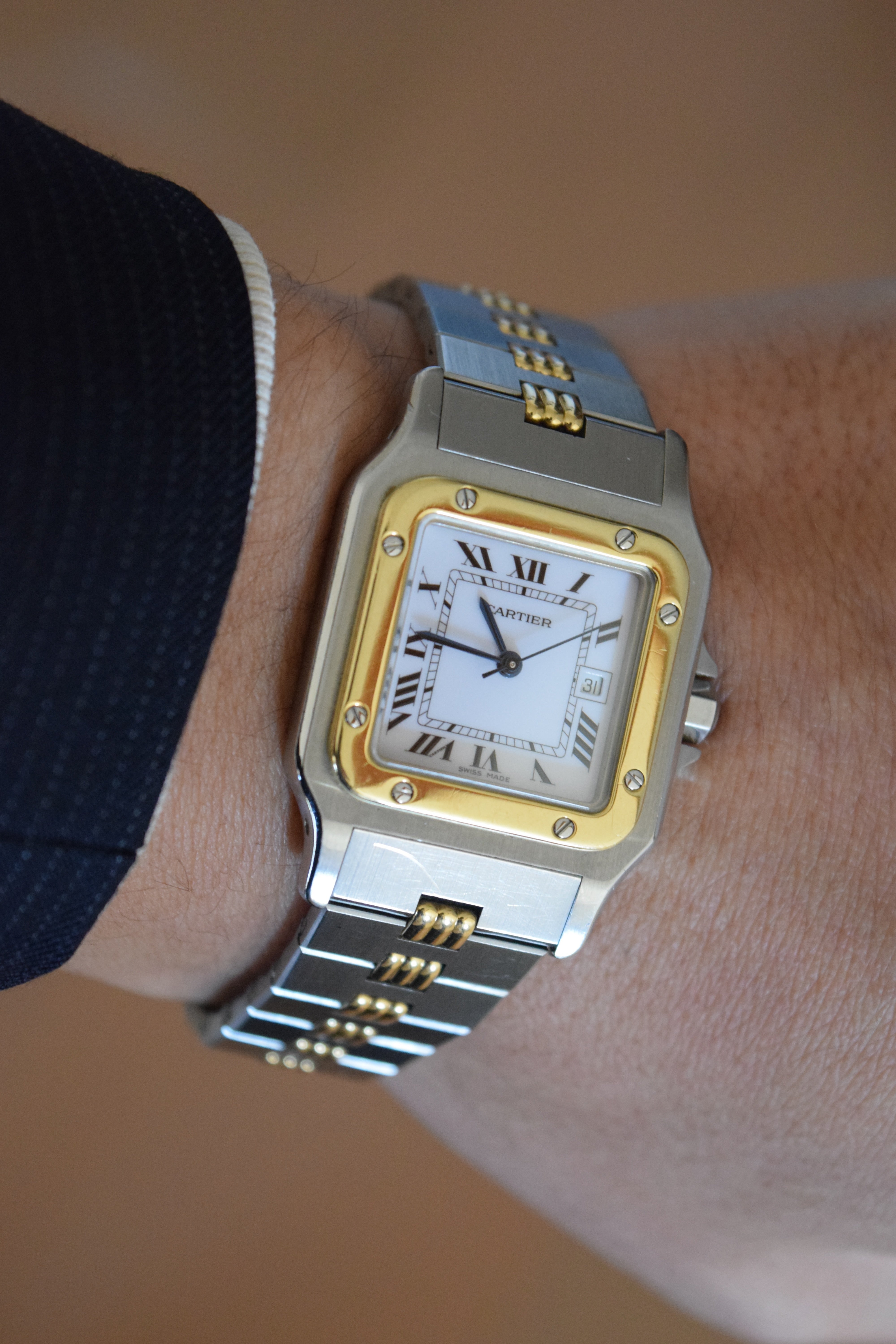 花【GW限定セール！】Cartier サントスガルベSM金属ベルト用パーツ