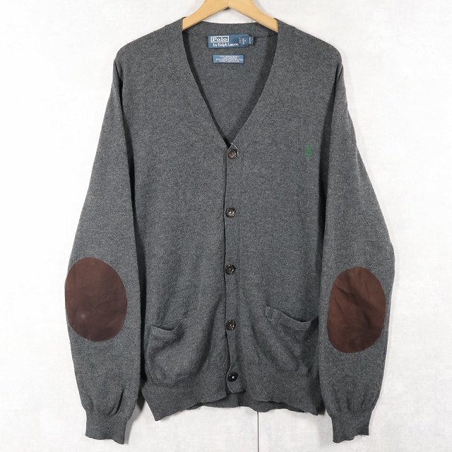 ポロラルフローレン グレー セーター エルボパッチ| ビンテージ古着屋