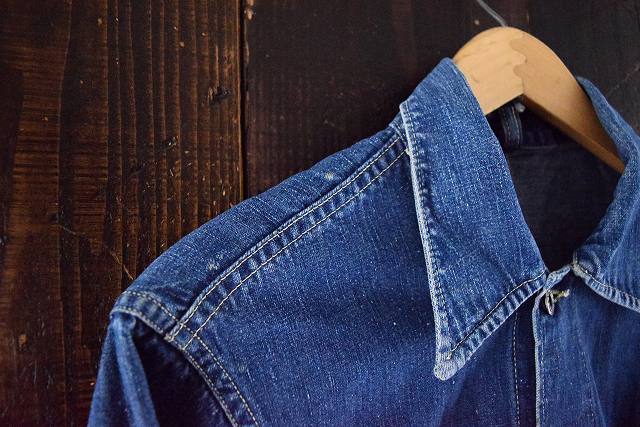 1940's 月桂樹ボタン 大戦期 デニムカバーオール M位 40年代 WWII 第二