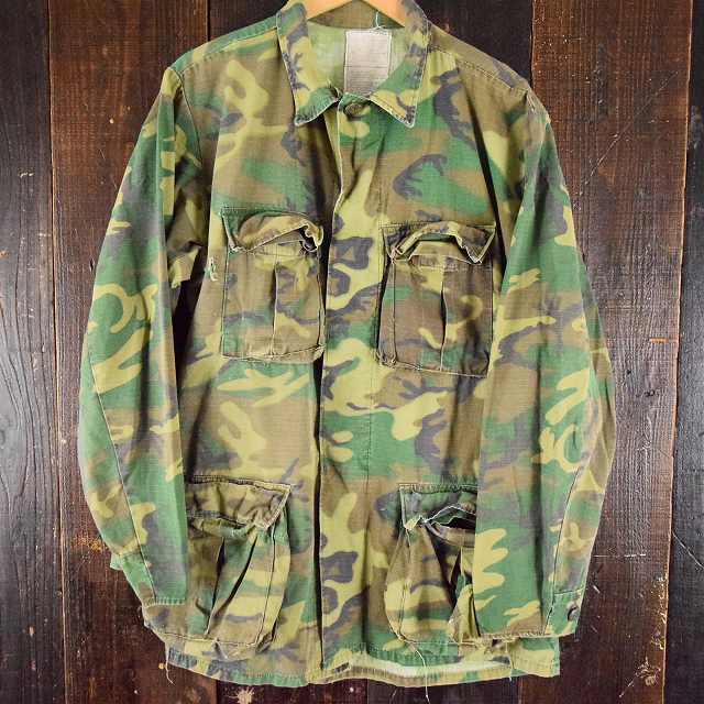 70's US.ARMY ERDL迷彩×LC-1迷彩 ミックスリーフ 移行期BDUジャケット