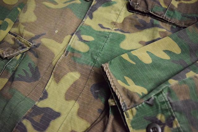 70's US.ARMY ERDL迷彩×LC-1迷彩 ミックスリーフ 移行期BDUジャケット