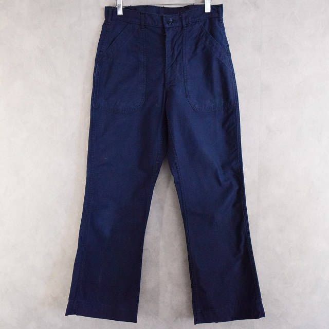 70's U.S.NAVY UTILITY PANTS W2970年代 ミリタリー 海軍 アメリカ軍