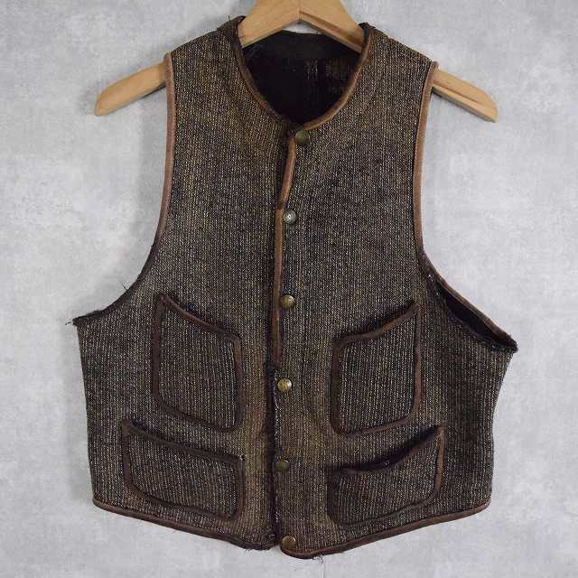 30年代 30s ブラウンズビーチベスト スナップボタン | ビンテージ古着