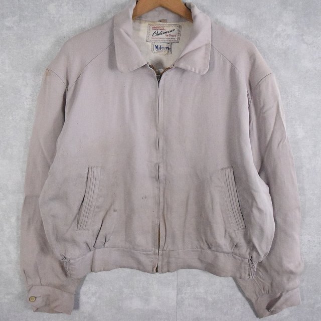 50年代 50s ヘラクレス Sears シアーズ レーヨンギャバ グレー ギャバ