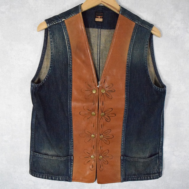 キャピタル ブランド アーカイブ 日本製 革 花柄 ウエスタン authentic