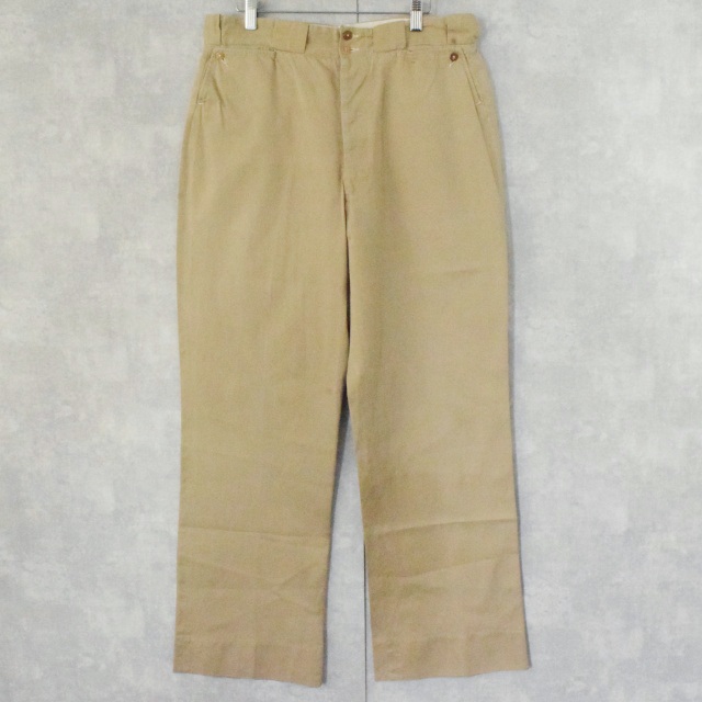 40年代 40s 50年代 50s アメリカ軍 米軍 ベージュ チノパン