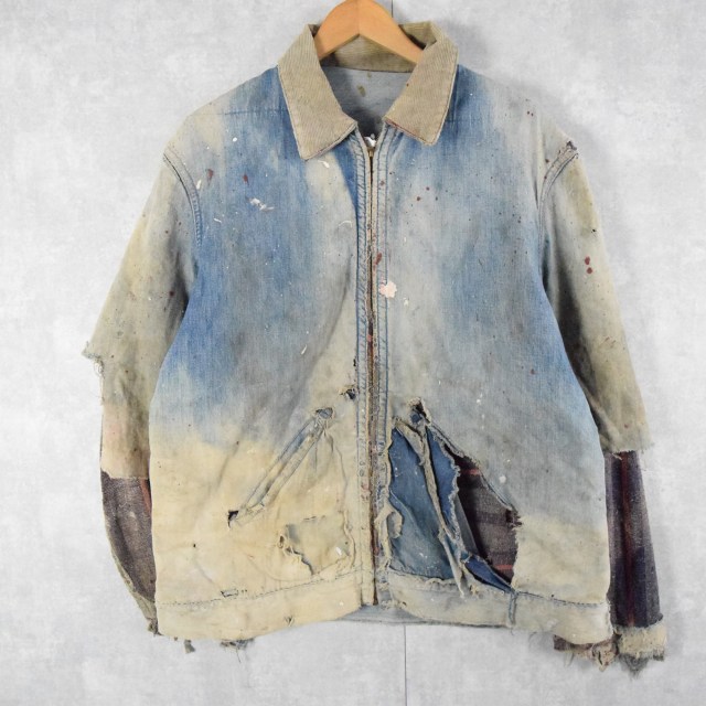 60年代 60s ワーク ジーンズ ジャケット ボロ 襤褸 | ビンテージ古着屋
