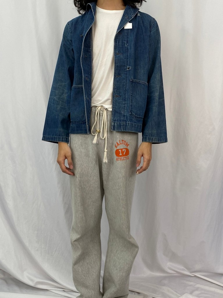 40年代 40s アメリカ軍 海軍 米軍 ヘチマ襟 インディゴ カバーオール