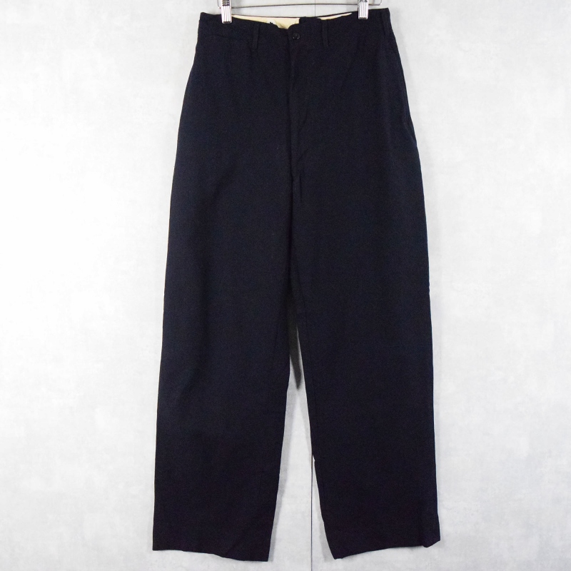 50s 60s 50年代 60年代 ウールパンツ 紺 ネイビー｜ヴィテージ古着屋