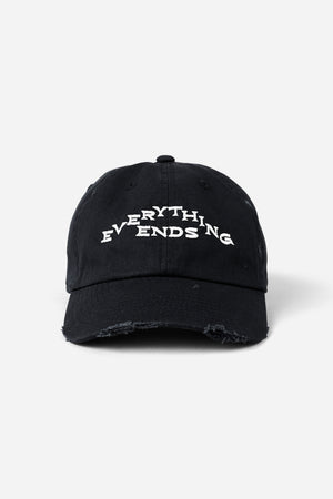 Distressed Everything Ends Cap BLK / Look Back and Laugh Books