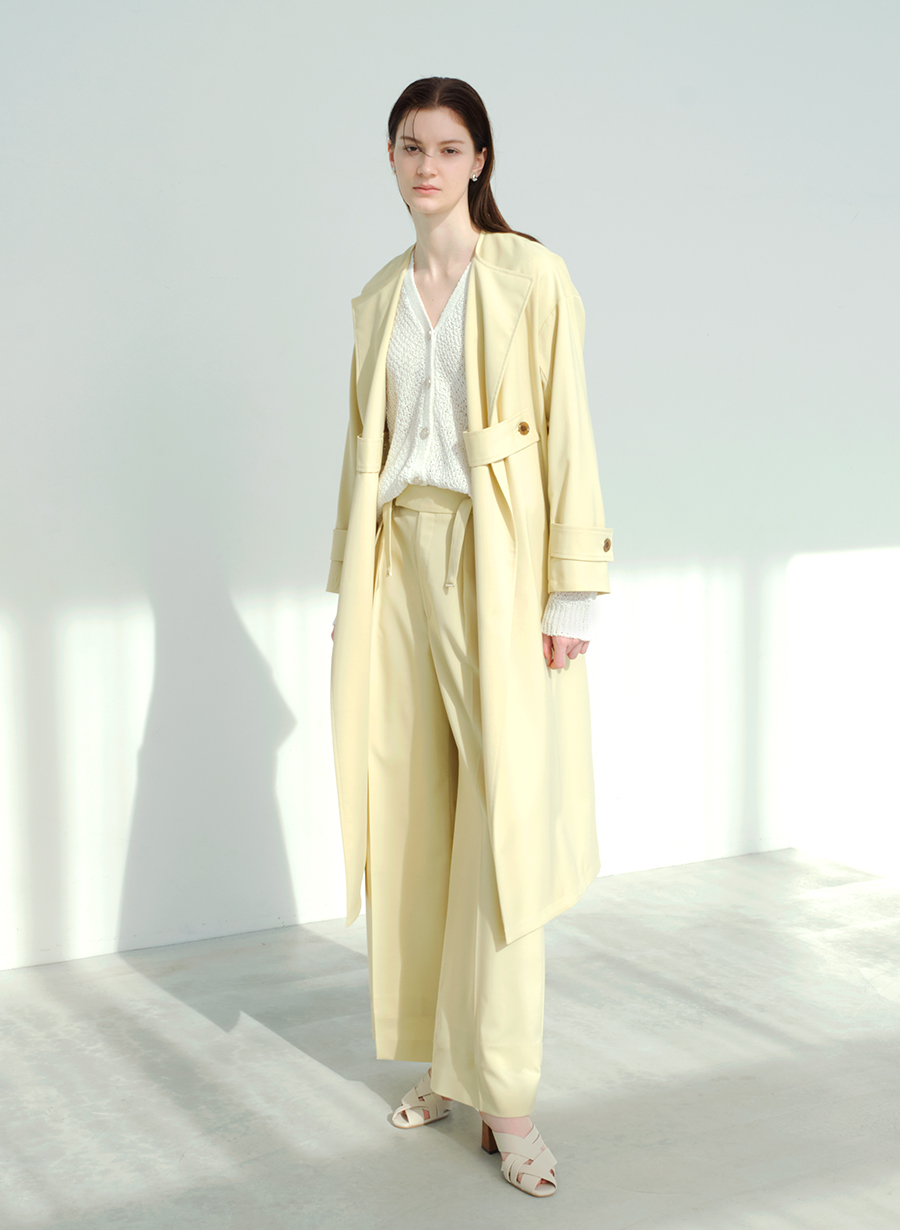 サスペンダー付きワイドパンツ/セットアップ可｜LOUNIE（ルーニィ