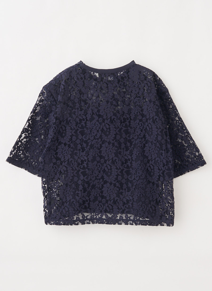佐藤佳菜子さんコラボ】クロップドレースブラウス｜LOUNIE（ルーニィ
