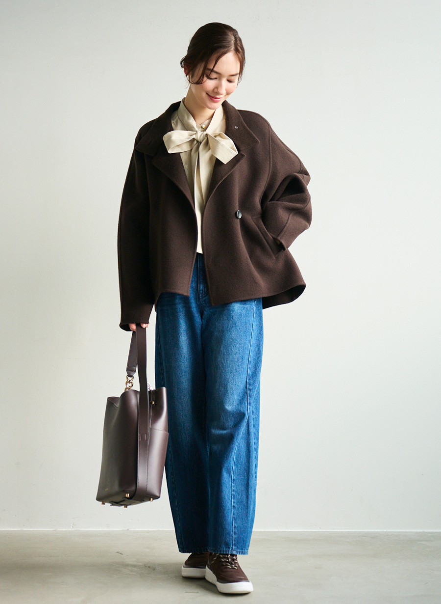 ボウタイ付きラメ混ブラウス｜LOUNIE（ルーニィ）公式サイト／公式