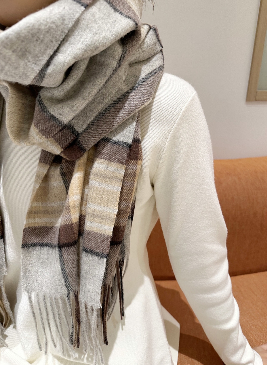 チェック柄ウールストール｜LOUNIE（ルーニィ）公式サイト／公式