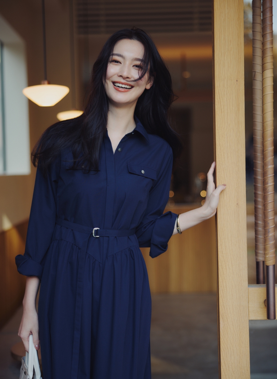 シャツデザインベルト付きワンピース｜LOUNIE（ルーニィ）公式サイト