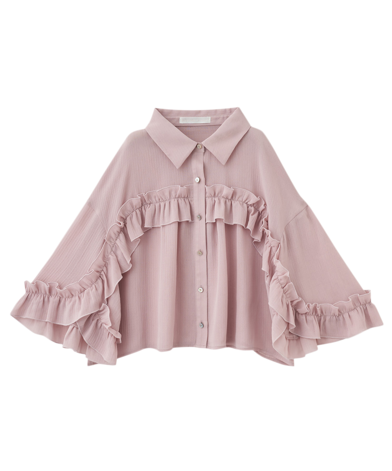 フリルシアーシャツ｜PETAL ONLINE（ペタルオンライン）