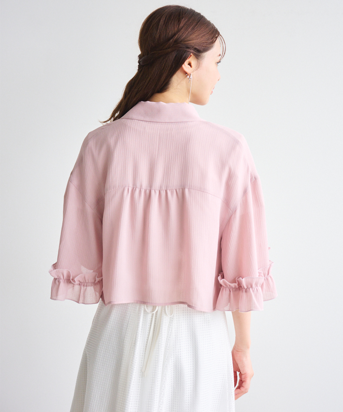 フリルシアーシャツ｜PETAL ONLINE（ペタルオンライン）