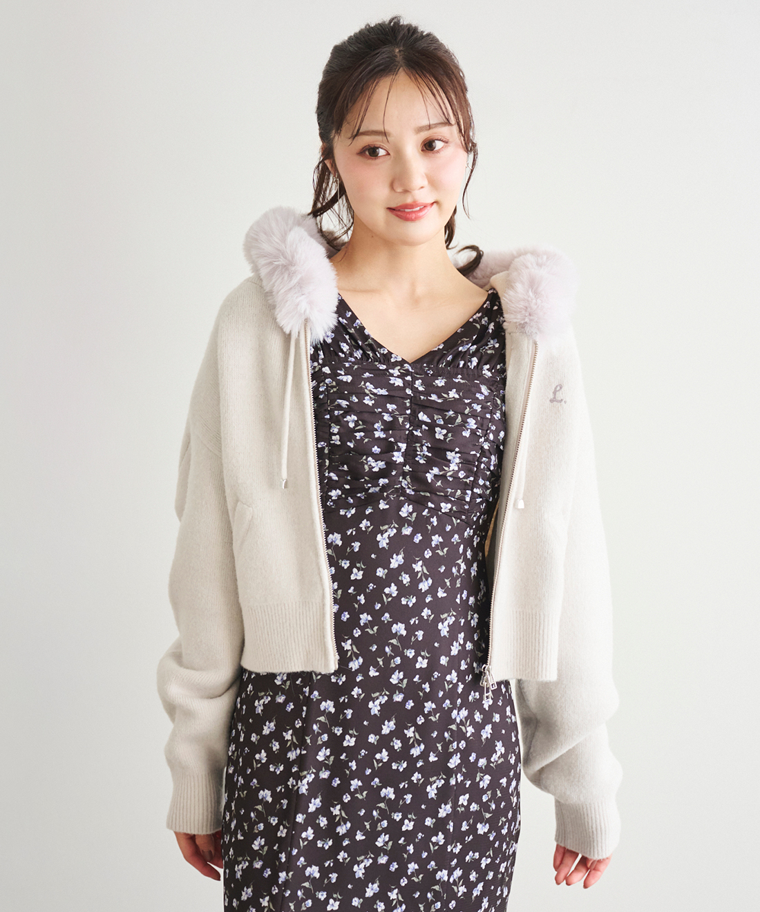 フェイクファーニットパーカー｜PETAL ONLINE（ペタルオンライン）