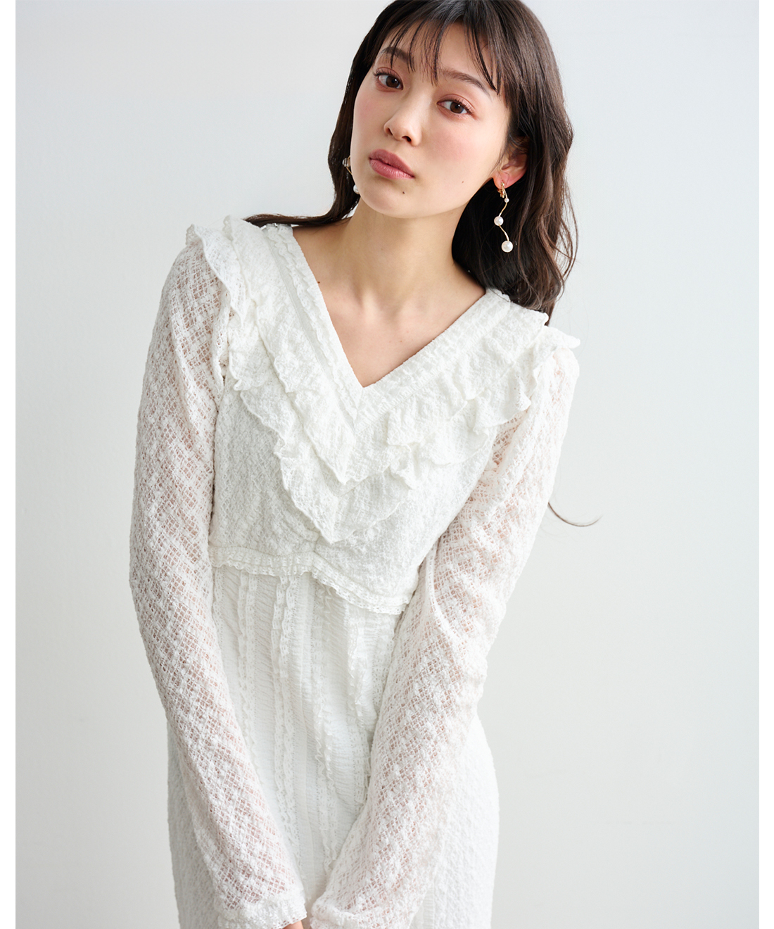 レースデザインカットワンピース｜PETAL ONLINE（ペタルオンライン）