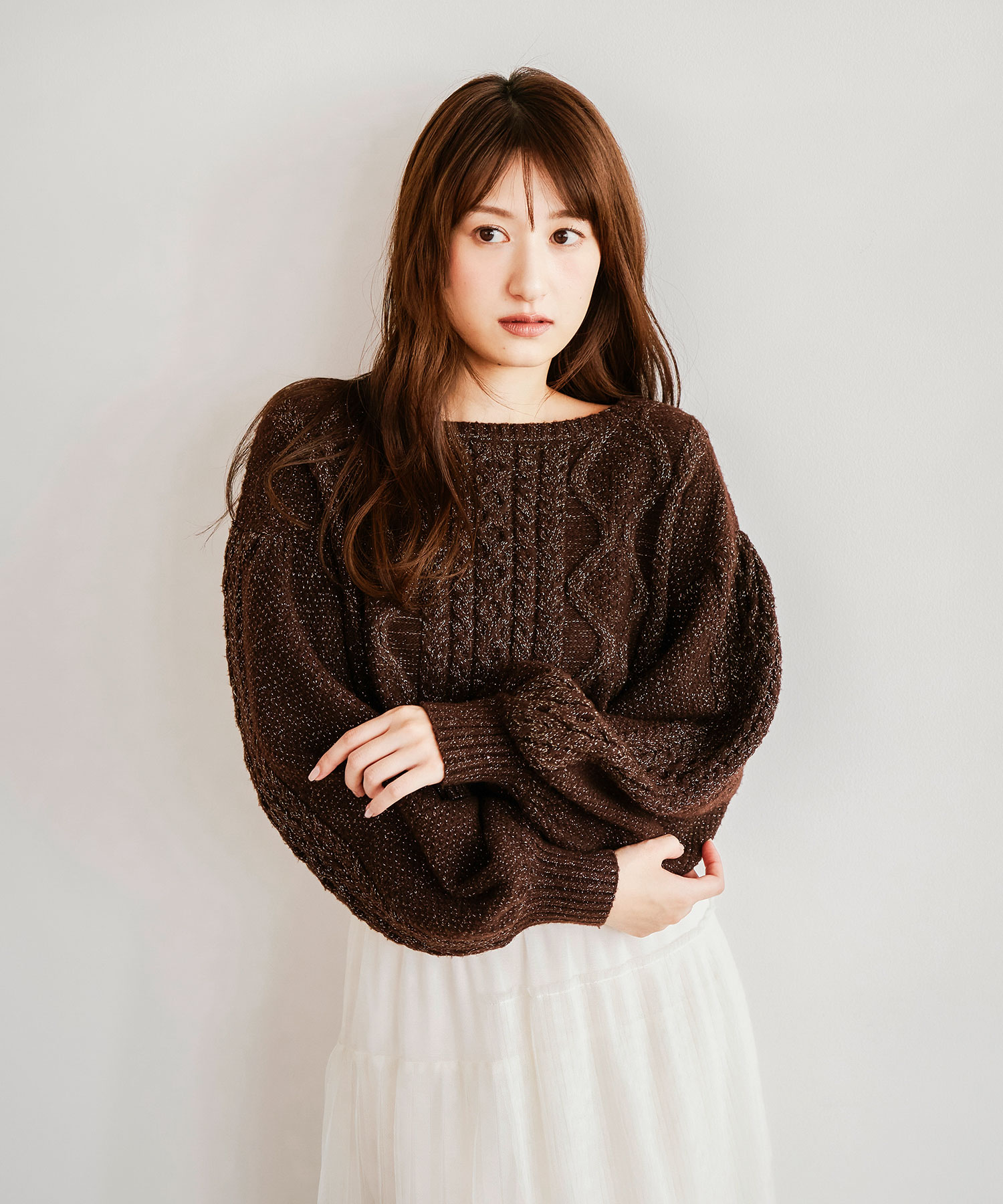 ラメケーブルニット｜PETAL ONLINE（ペタルオンライン）