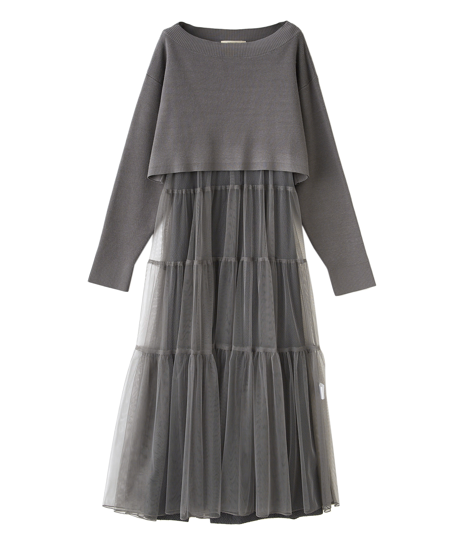 ニットセットチュールティアードワンピース｜PETAL ONLINE（ペタル