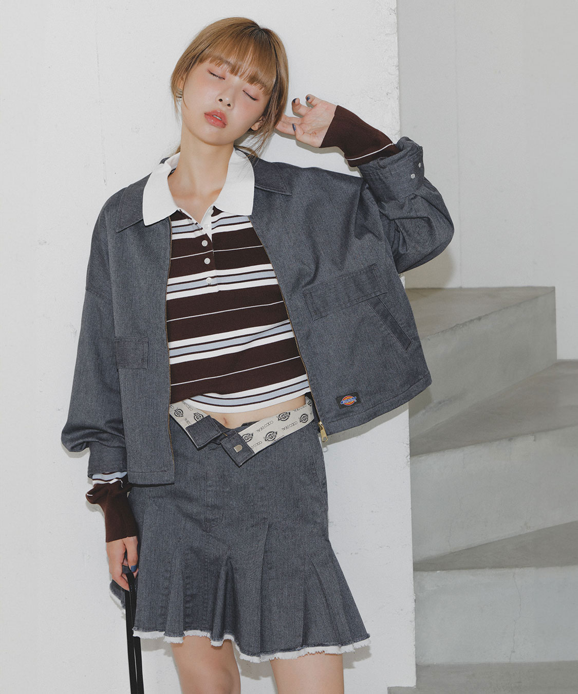 COCO DEAL/Dickies(R)》ショートジップブルゾン｜PETAL ONLINE（ペタル