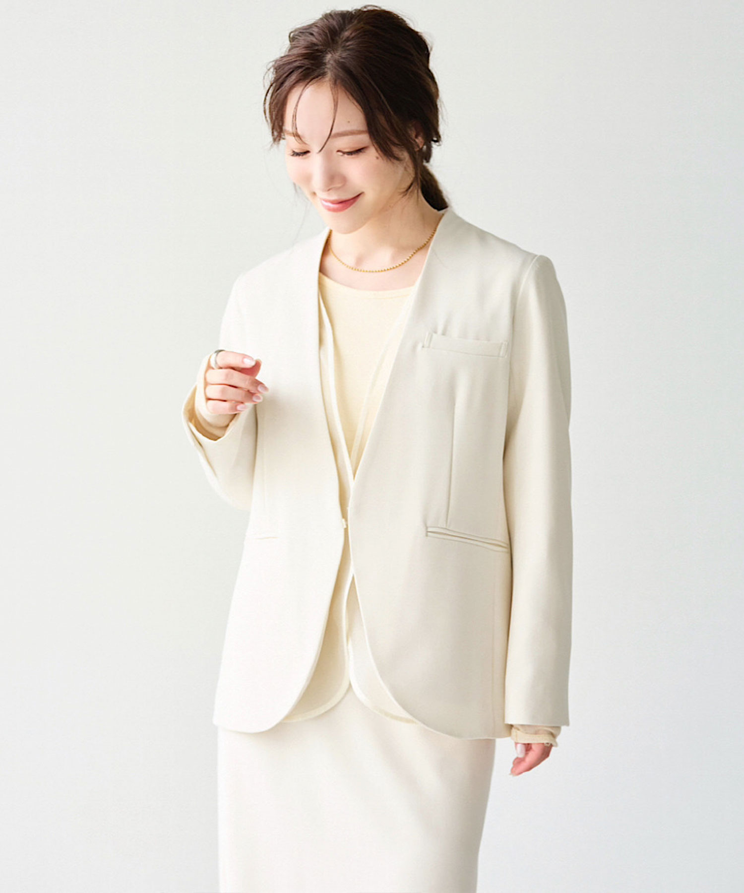 シアードッキングノーカラージャケット｜PETAL ONLINE（ペタルオンライン）