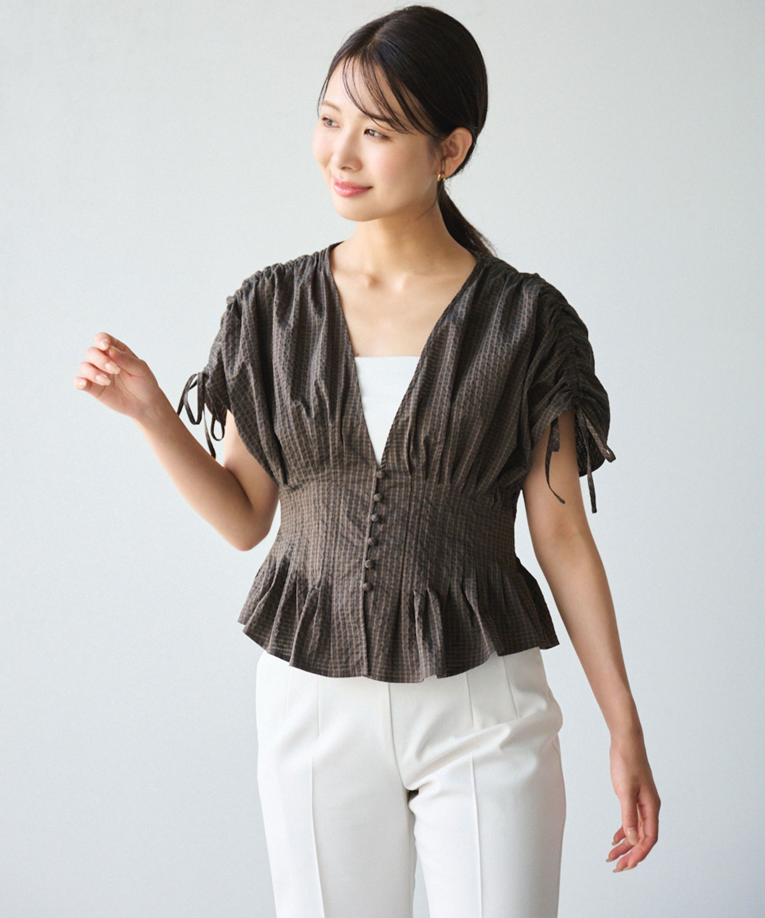 ウエストタックブラウス｜PETAL ONLINE（ペタルオンライン）