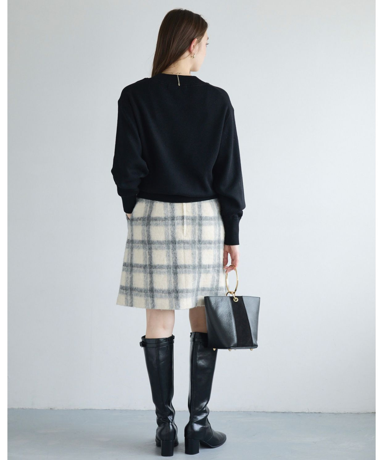 シャギーチェックミニスカート｜Stola.（ストラ）公式通販サイト