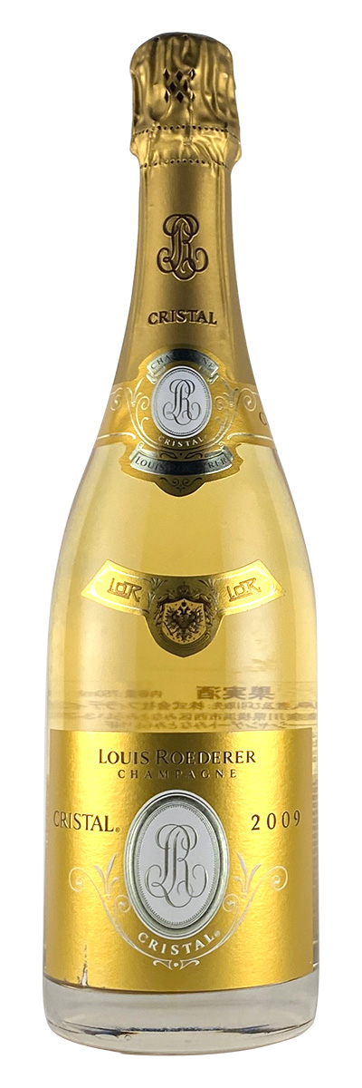 ルイ・ロデレール クリスタル 2009年（ラベルに若干の傷、汚損などが