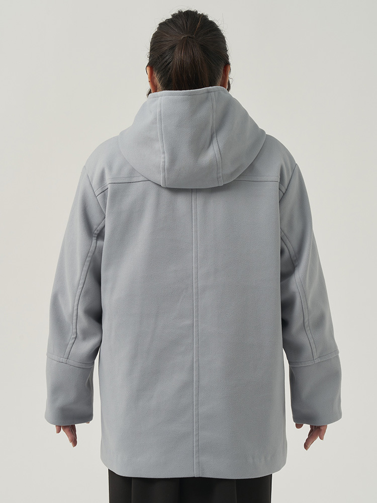 ネイビー ウールテックフーデットミドルコート | フォーエル公式通販