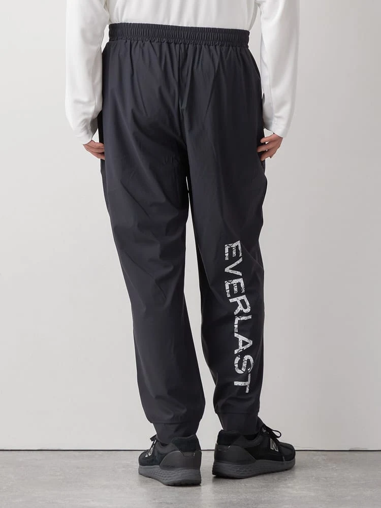 ブラック 【EVERLAST(エバーラスト)】ナイロンストレッチロングパンツ