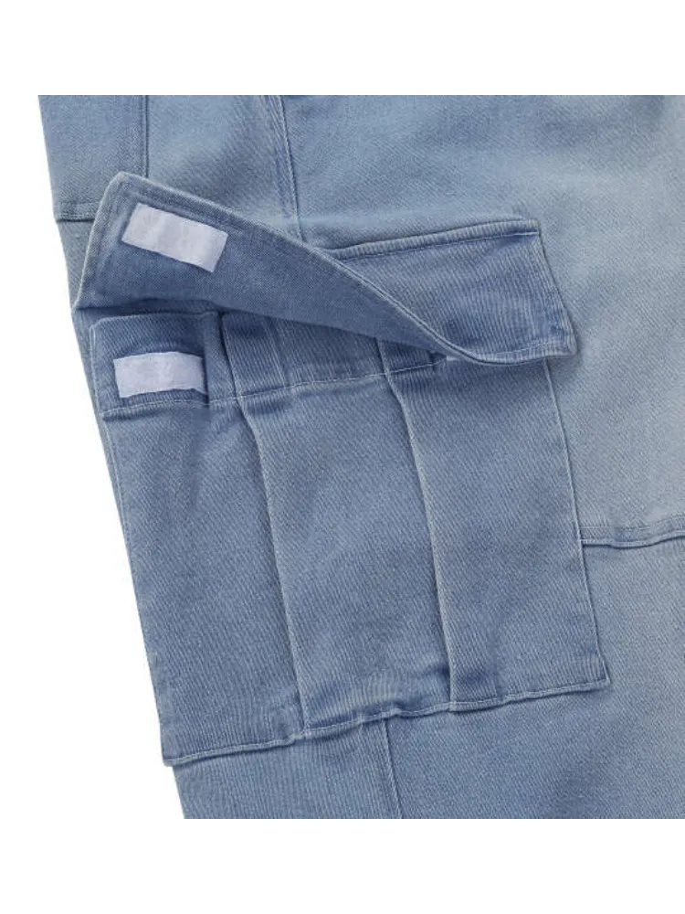 サックス 【DC-SHOES(ディーシーシューズ)】26BLAST DENIMカーゴパンツ