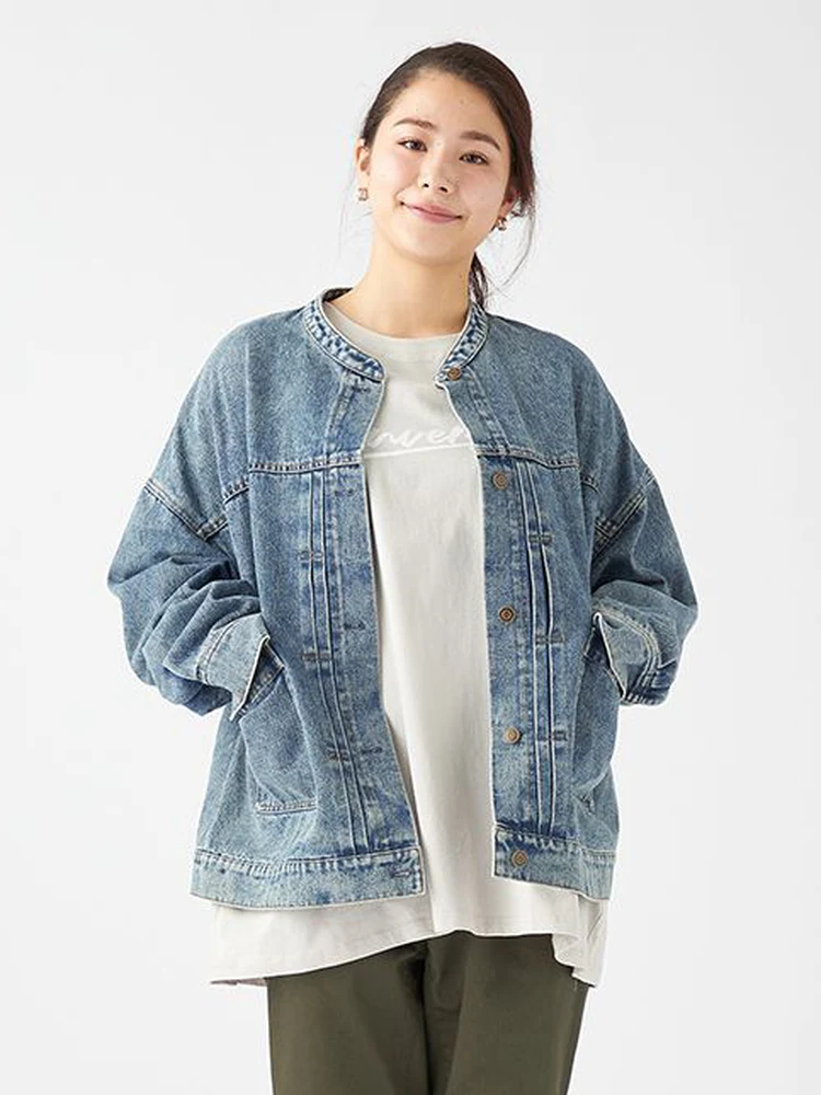 ラセラセ】ノーカラーデニムジャケット | フォーエル公式通販